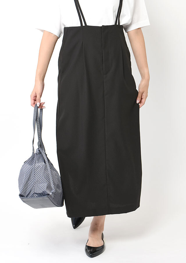 ジョーゼットサロペットスカート