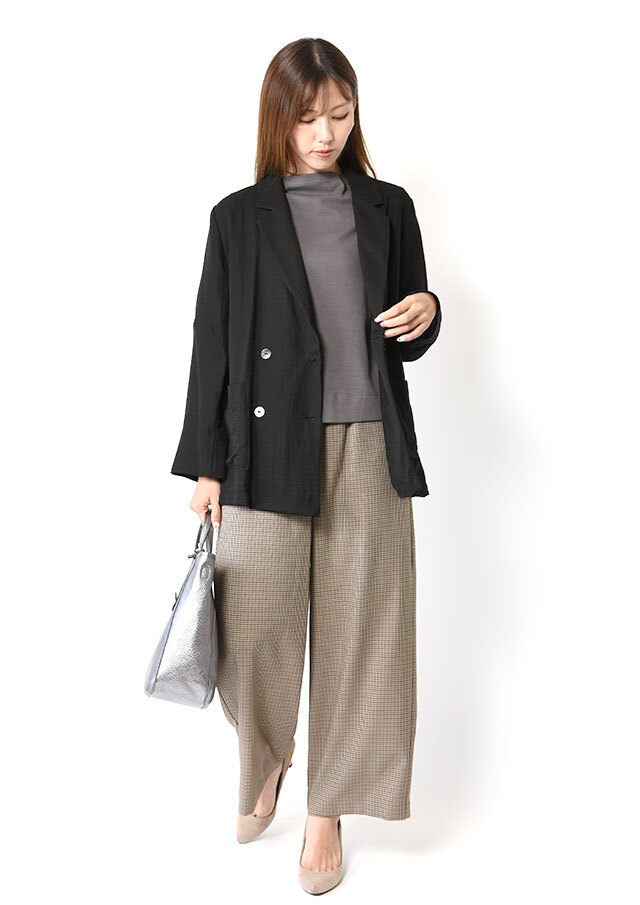 レーヨンナイロンツイルテーラーカラージャケット