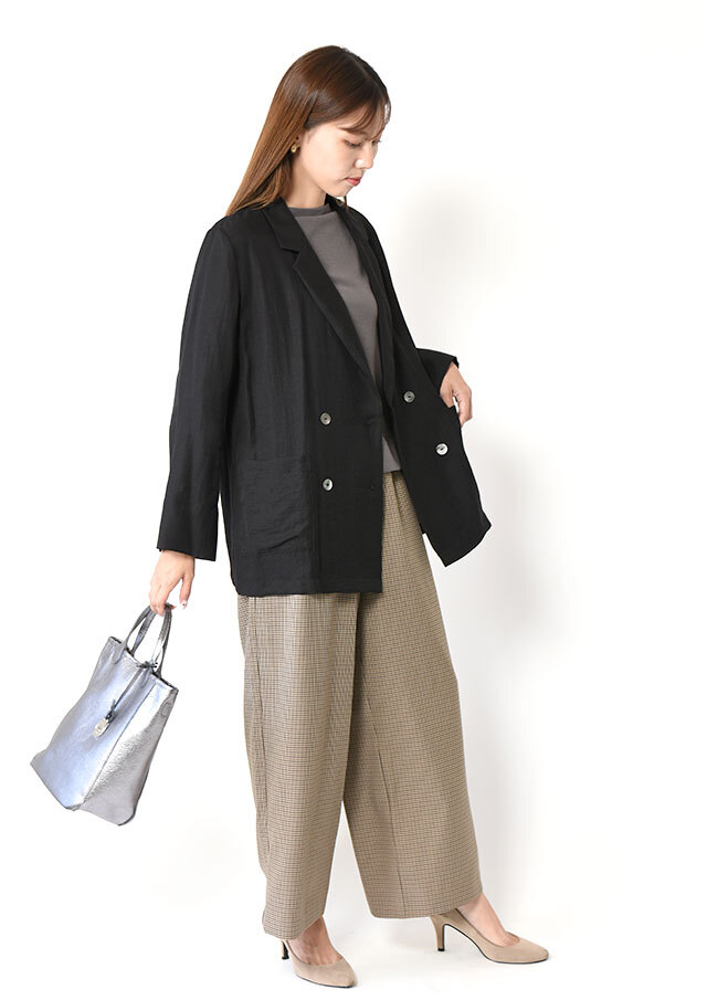 レーヨンナイロンツイルテーラーカラージャケット