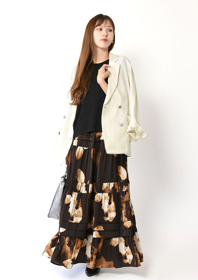 レーヨンナイロンツイルテーラーカラージャケット