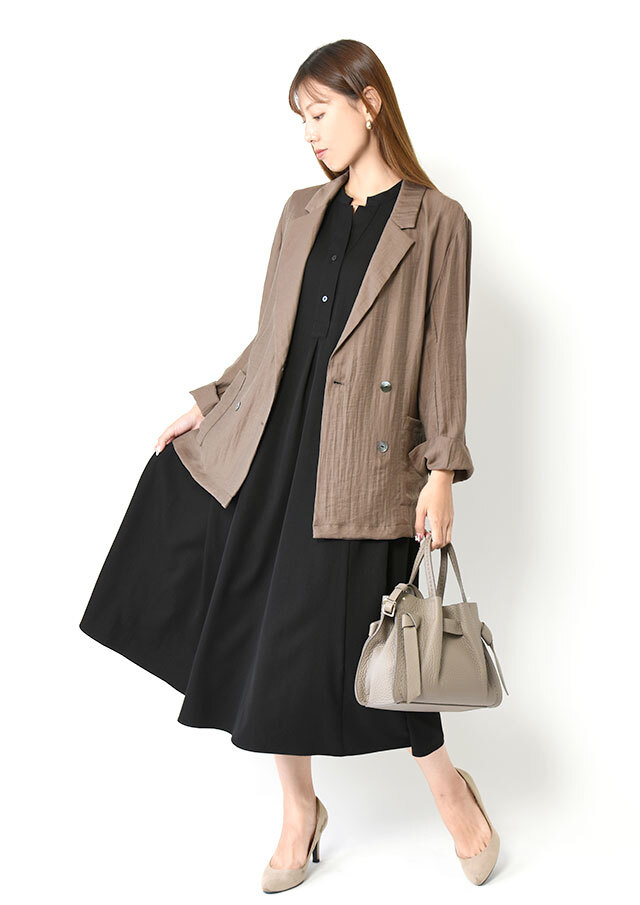 レーヨンナイロンツイルテーラーカラージャケット