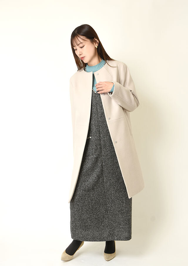 ツイードフリンジ2WAYジャンパースカート