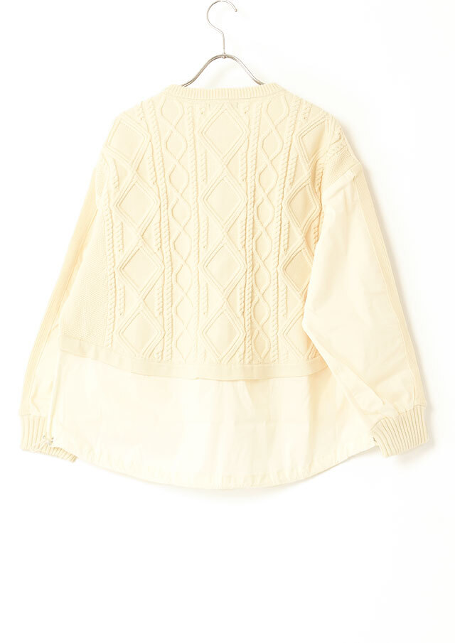 ダンボールニットドッキングジップブルゾン 