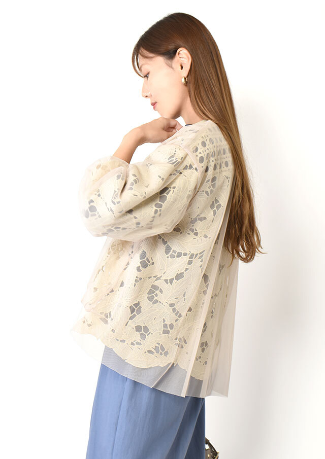 NOVESSEL レースカーディガン ユニセックス NOVESSEL レースカーディガン ユニセックス