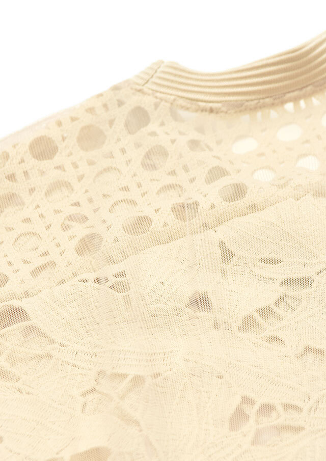 【花吹雪】エクリュ・チュールレースのモモンガカーディガン 花吹雪】エクリュ・チュールレースのモモンガカーディガン 花