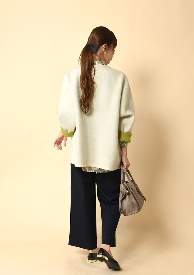 ダブルフェイスニットジャケット