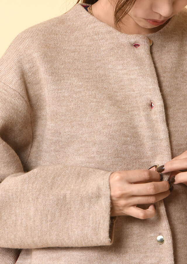 ダブルフェイスニットジャケット