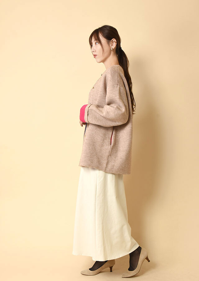 ダブルフェイスニットジャケット