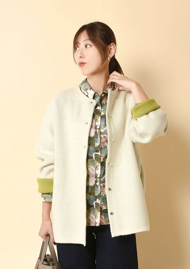 ダブルフェイスニットジャケット