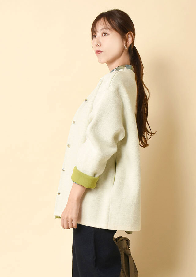 ダブルフェイスニットジャケット