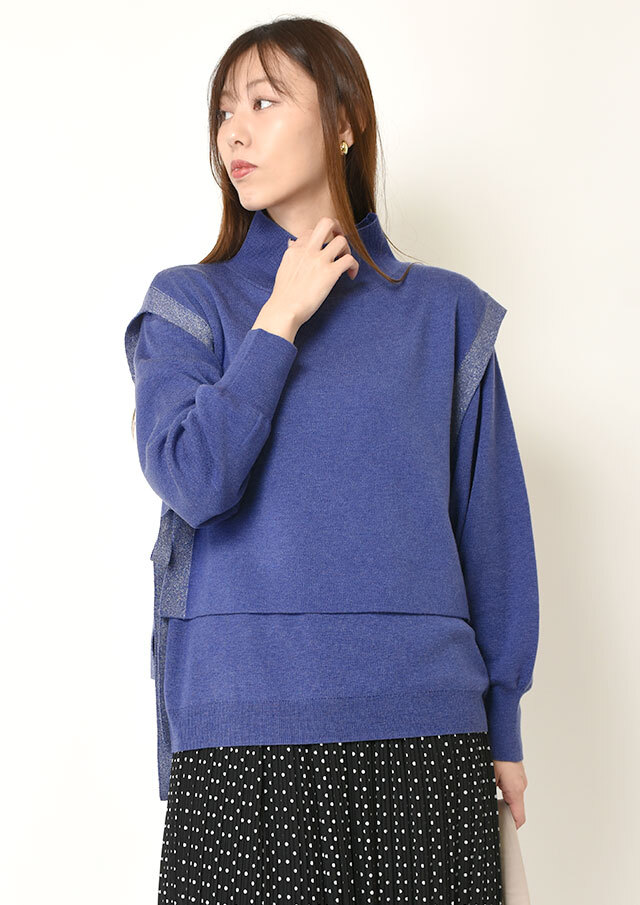 ◇◆ハイネックベストアンサンブルニットセット【H743871】【26】