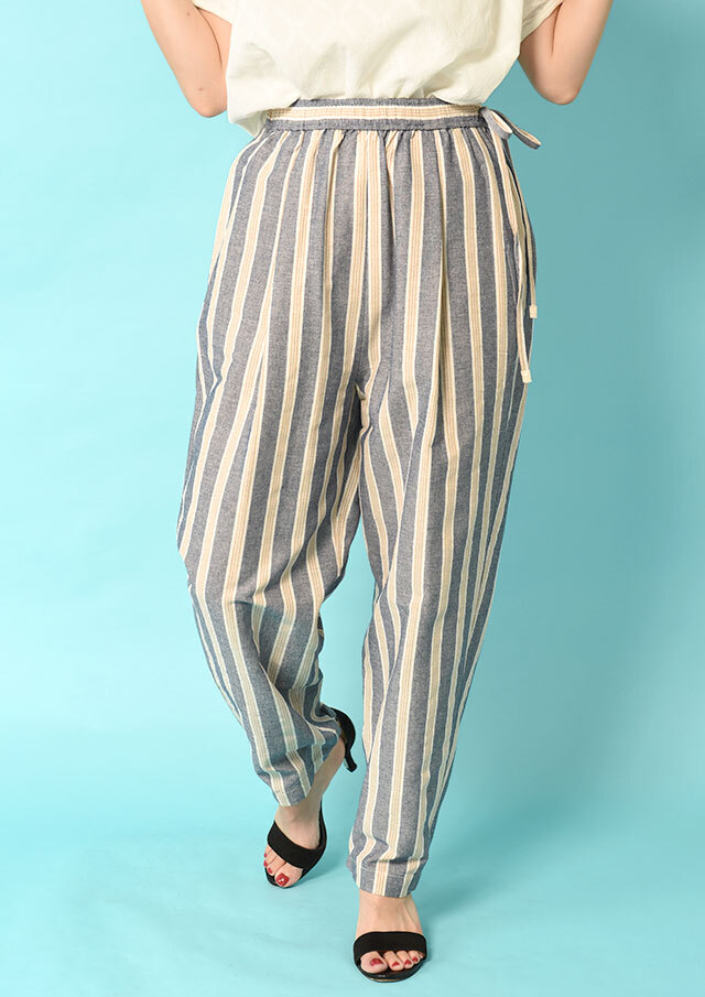 NICENESS FERRETTI リネンストライプパンツ NICENESS FERRETTI