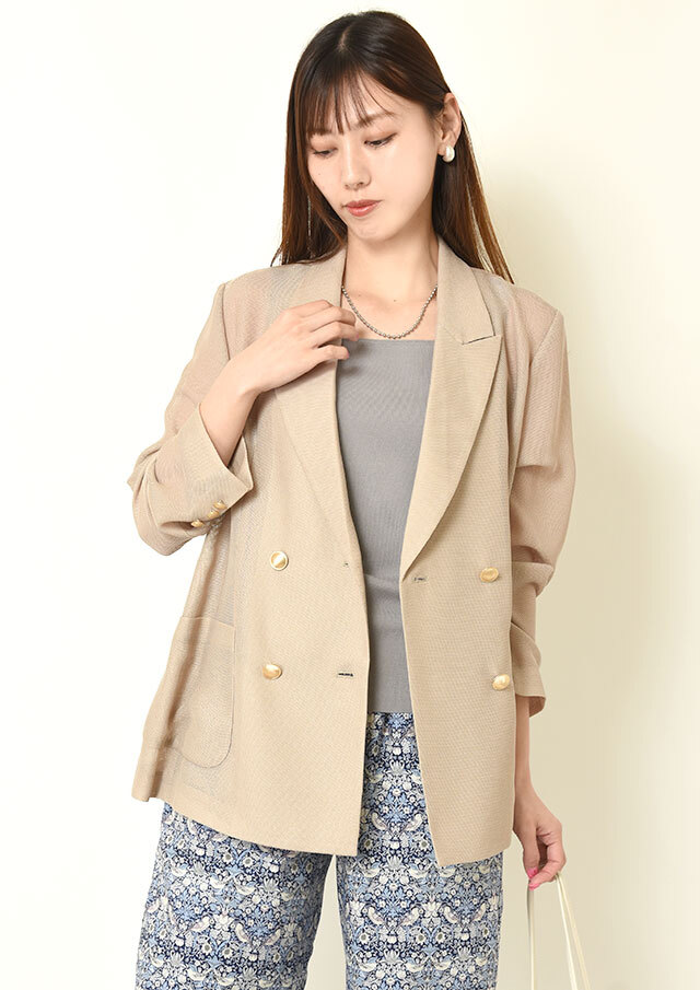 ◆メッシュダブルテーラードジャケット【H80267200】【27】