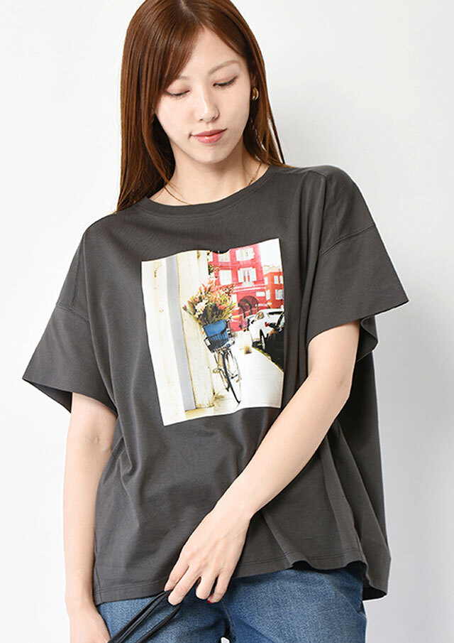 ◆フォトプリントビッグTシャツ【H80268736】【27】