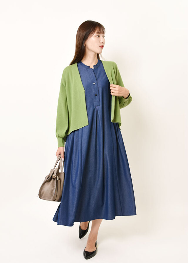 ◇◆ダンガリーサイドタックジャンパースカート【H81356】【26】