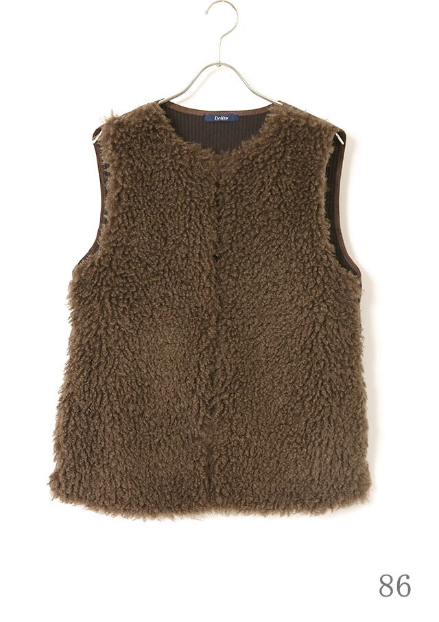 フロントボアニットベスト