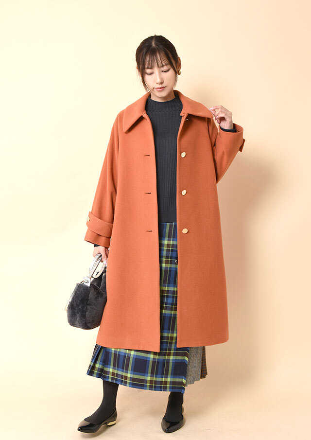 16Gビエラヤーンリブハイネックプルオーバーニット