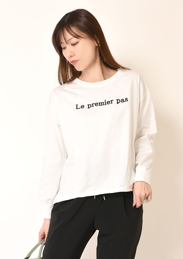 ◆ロゴ刺繍ドロストヘムプルオーバーカットソー【H81509】【26】