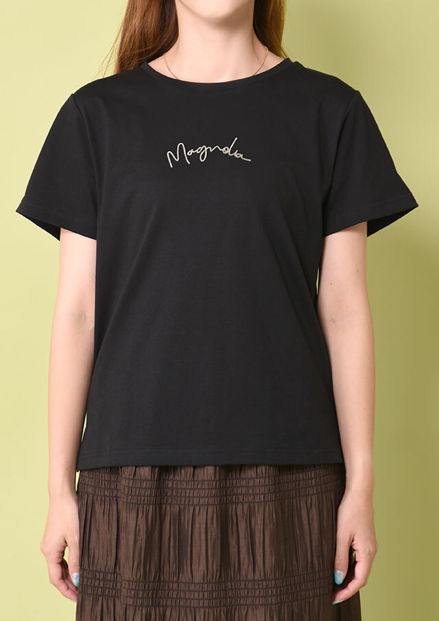 テトロンコットン天竺箔ロゴTシャツ
