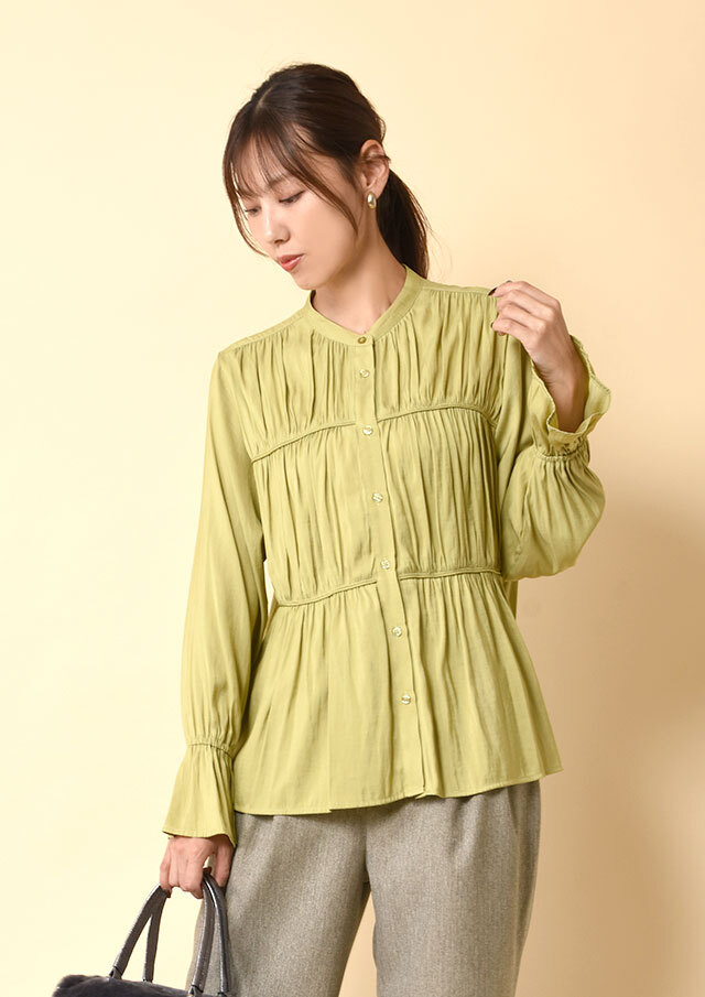 ◆ツイルサテンシャーリングシャツ【H8552357】【26】