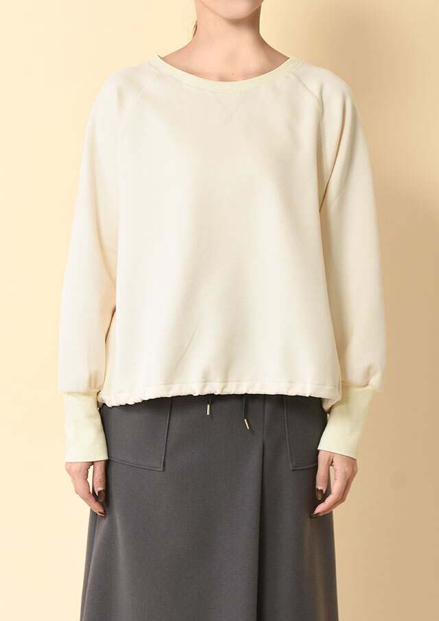 ダンボール裏起毛プルオーバーカットソー