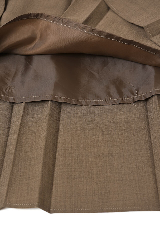 強撚クロスプリーツロングスカート