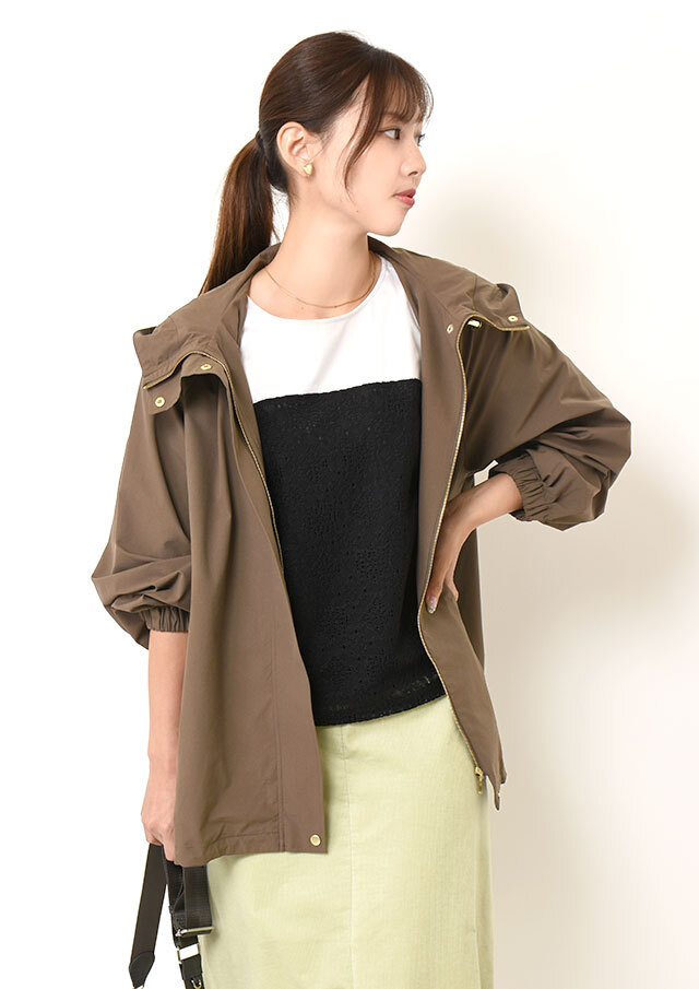 ◇◆2WAYサーブルクロスフーデットジップブルゾン【H8853150】【26】