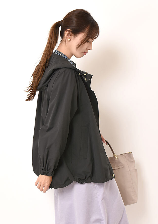 2WAYサーブルクロスフーデットジップブルゾン