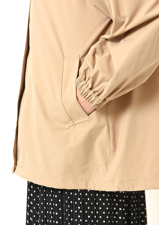 2WAYサーブルクロスフーデットジップブルゾン