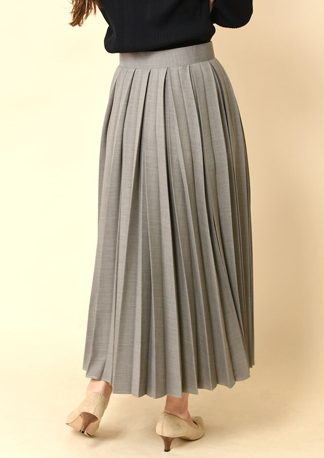 プリーツプリーズ 95AW メランジツイルプリントプリーツロングスカート プリーツプリーズ 95AW メランジツイルプリントプリーツロング