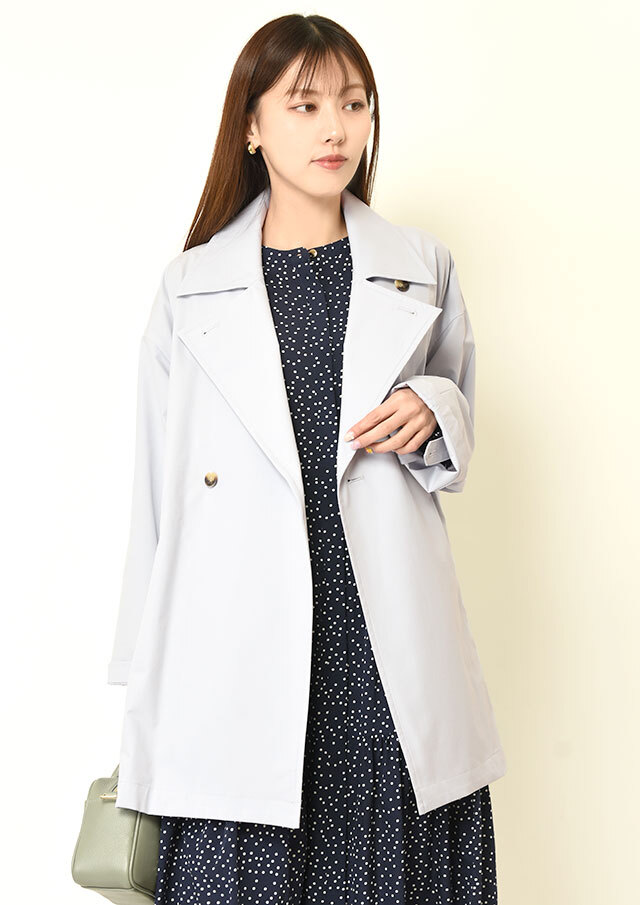 ◆2WAYストレッチBIGカラーミドルコート【H8869250】【26】