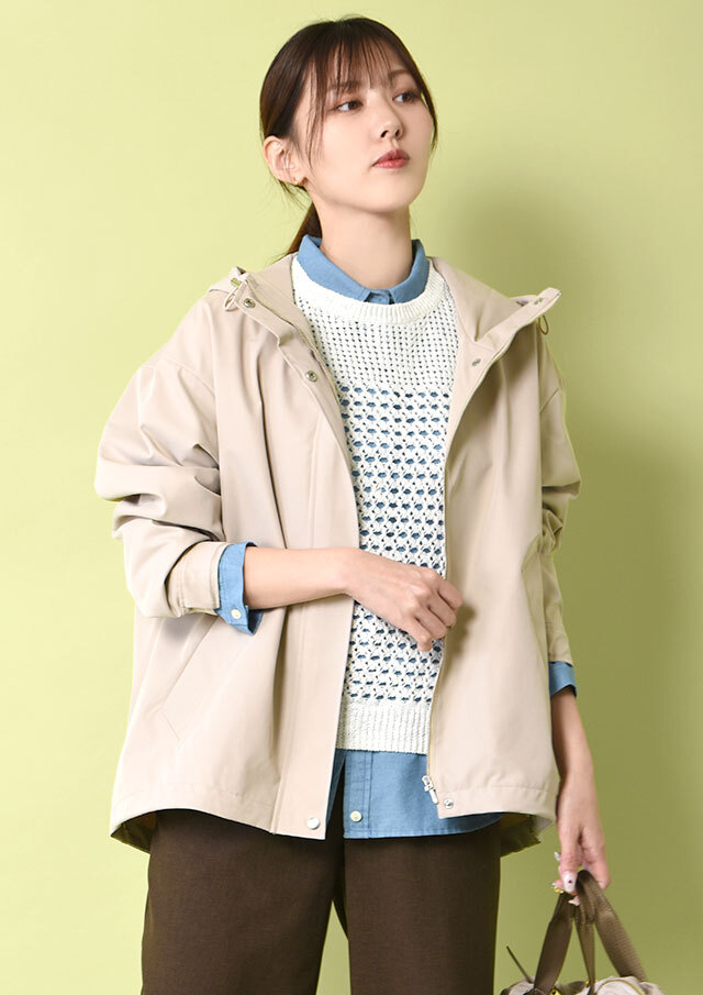 ◆カルゼフーデットジップミドルブルゾン【H8869255】【26】