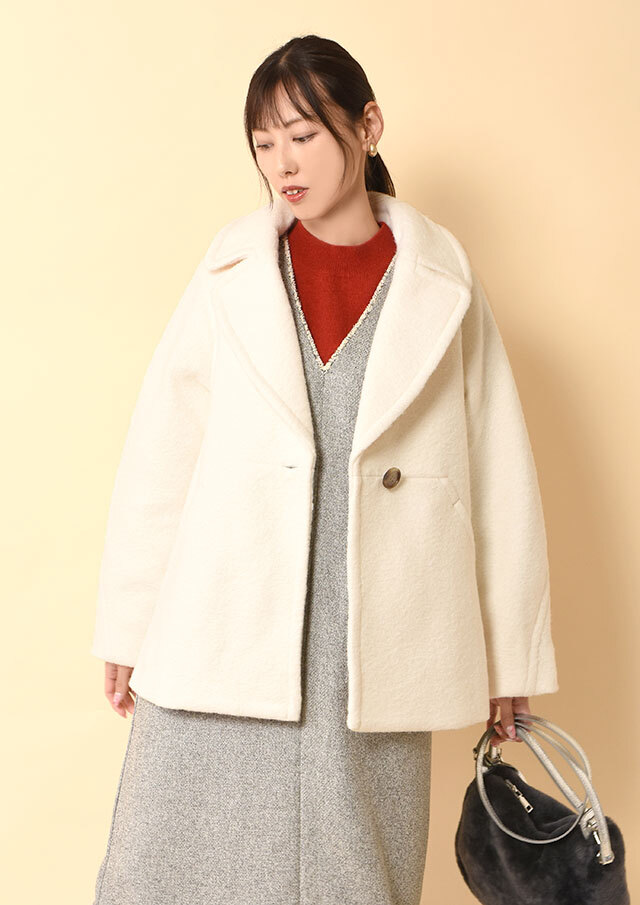 ◆ライトウェーブニットミドルコート【H8920907】【26】