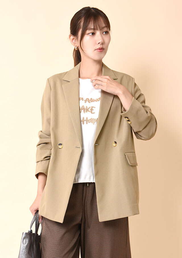 ◆ダブルクロステーラードジャケット【H8920939】【26】