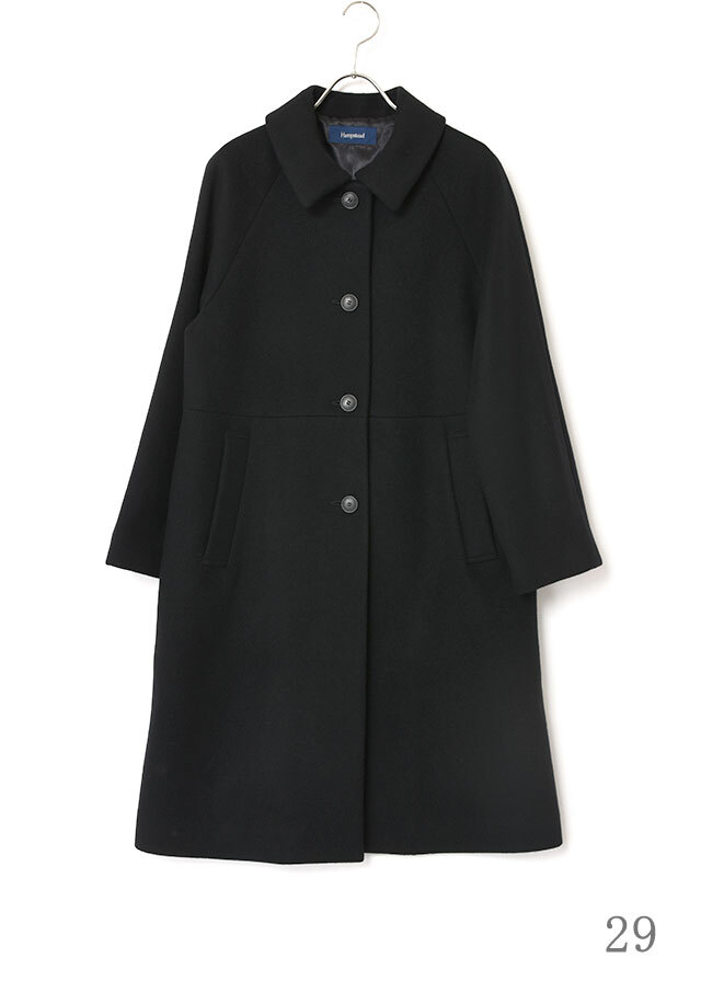 S110ウールビーバーステンカラーロングコート