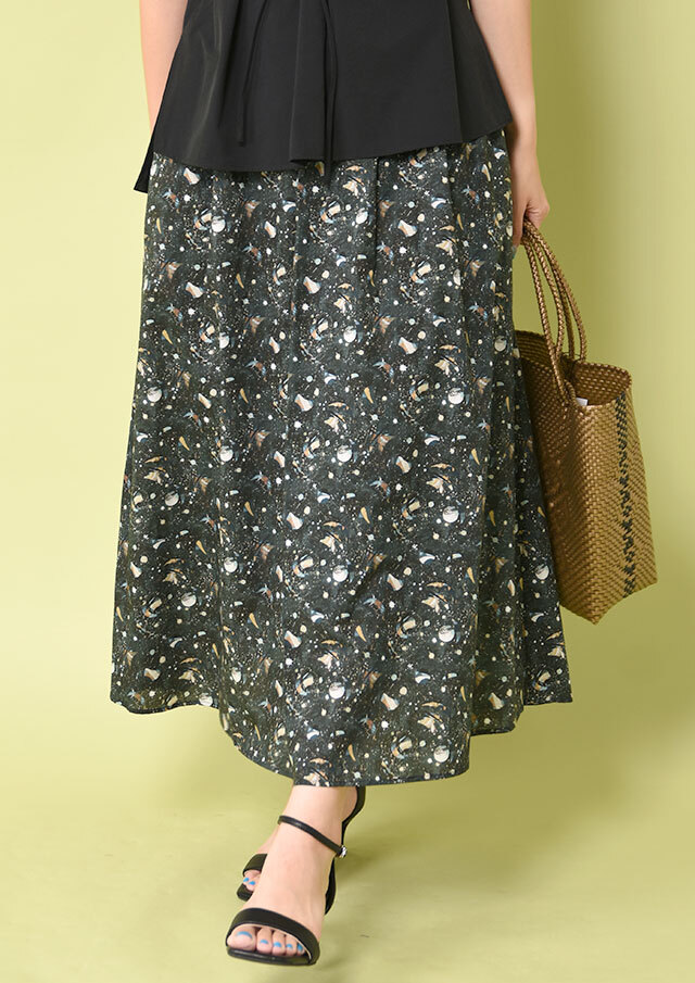 ハンドメイドリバティタナローンギャザースカート 【公式通販】