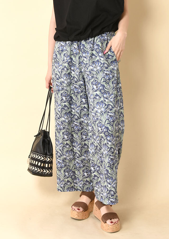 ◆リバティフランダースリネンイージーパンツ【HB096000】【26】