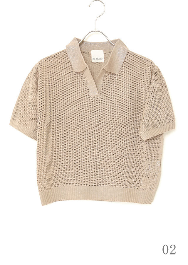 PAMM メッシュポロニット 透明な空気のチェックメッシュポロ – pamm.officialstore