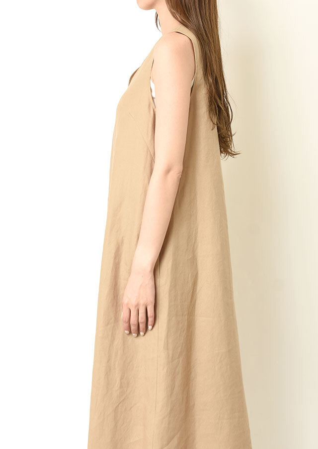 POSSE リネン ミディ丈ワンピース【関税なし】 リネン ベルト付きミディ丈ワンピース - タフィー | ZARA Japan