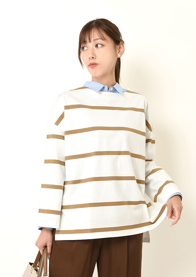 ◆デラヴェボーダープルオーバーカットソー【HJ4834】【26】