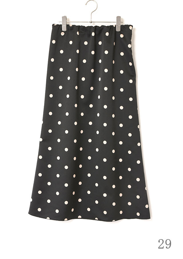 ポルカドットマーメイドロングスカート