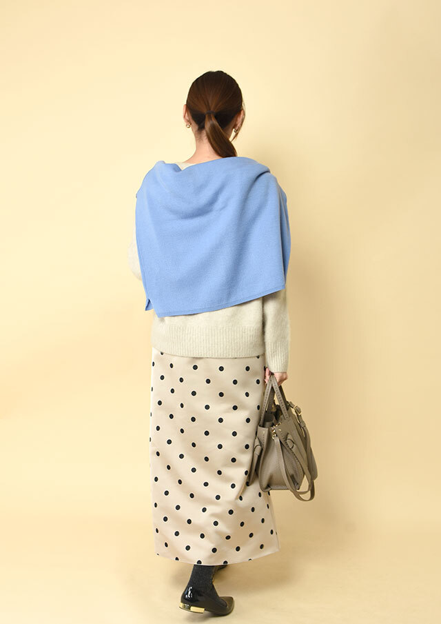 ポルカドットマーメイドロングスカート