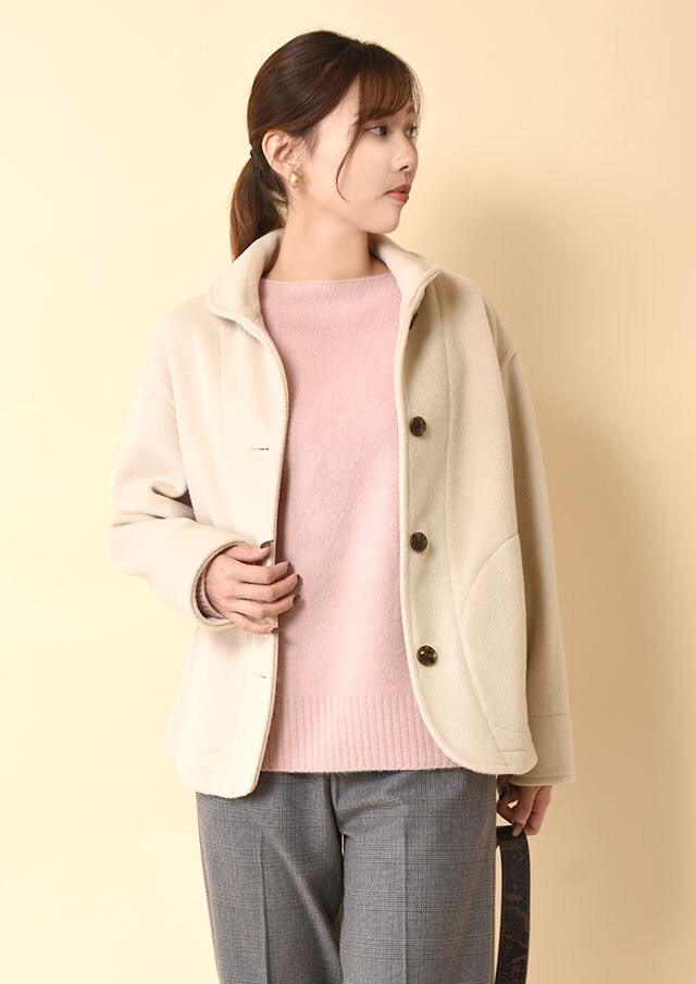 ◆テトロンウールソフト起毛ジャケットコート【HK-2012】【61】