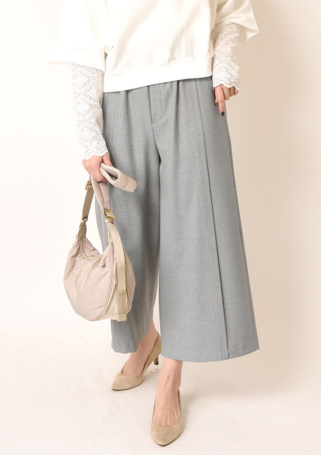 ◆裏起毛クロップドパンツ【HR1726】【26】