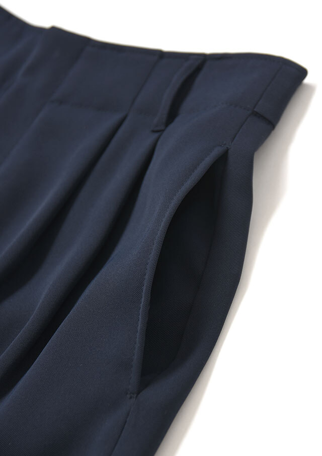 ◆ポリエステルツイルテーパードパンツ【HU2182】【26】
