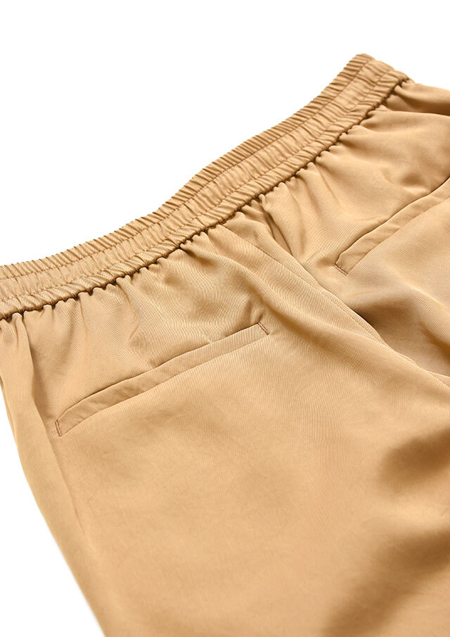 サテンツイルドロストワイドパンツ