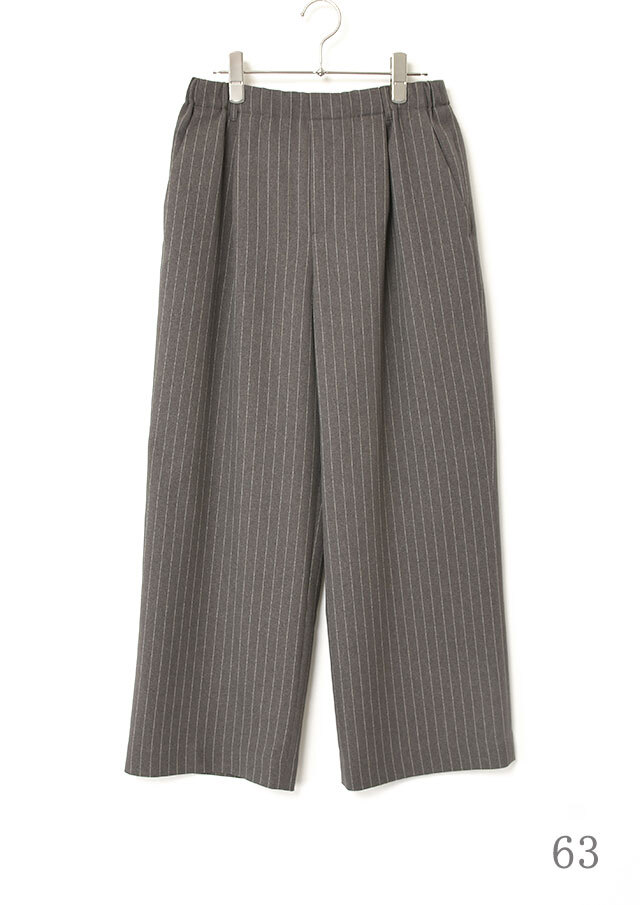 新品SHINYA KOZUKAストライプ ワイドパンツウール男女兼用 SHINYA KOZUKAストライプ ワイドパンツウール男女兼用