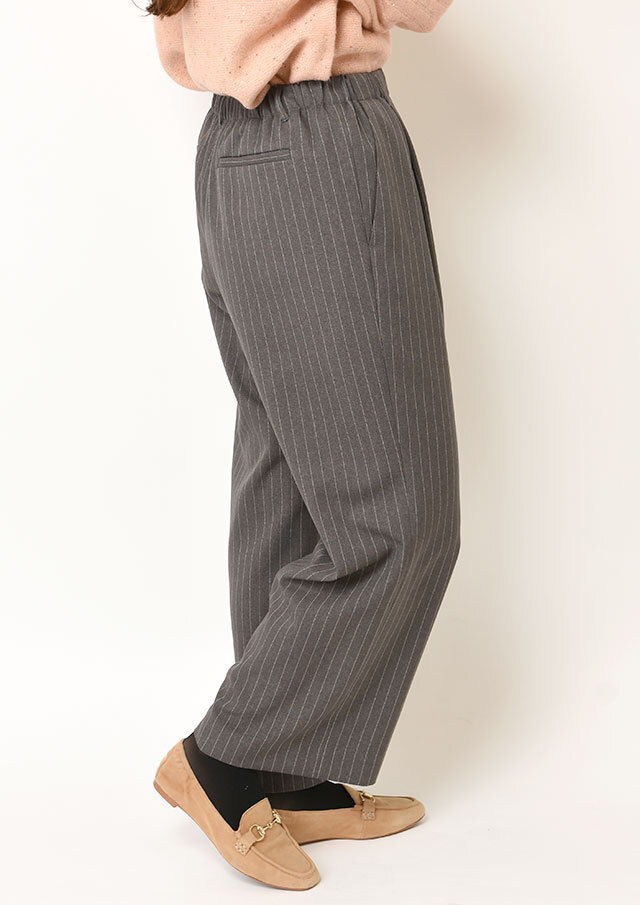 新品SHINYA KOZUKAストライプ ワイドパンツウール男女兼用 SHINYA KOZUKAストライプ ワイドパンツウール男女兼用