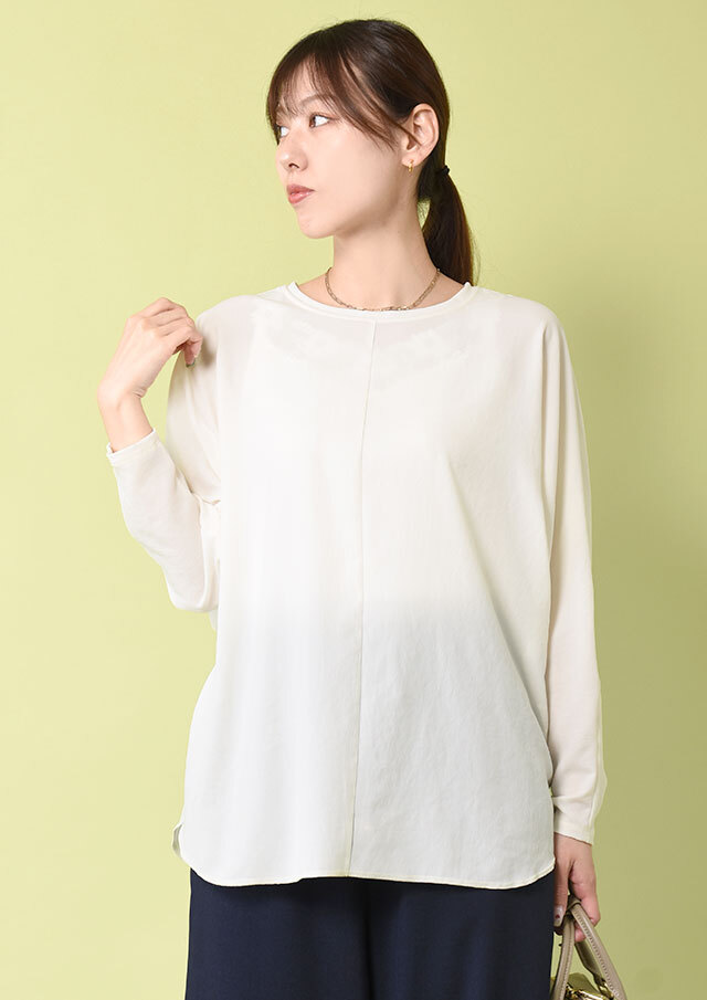 ◆ジョーゼット前後2WAYプルオーバーブラウス【HU2325】【26】