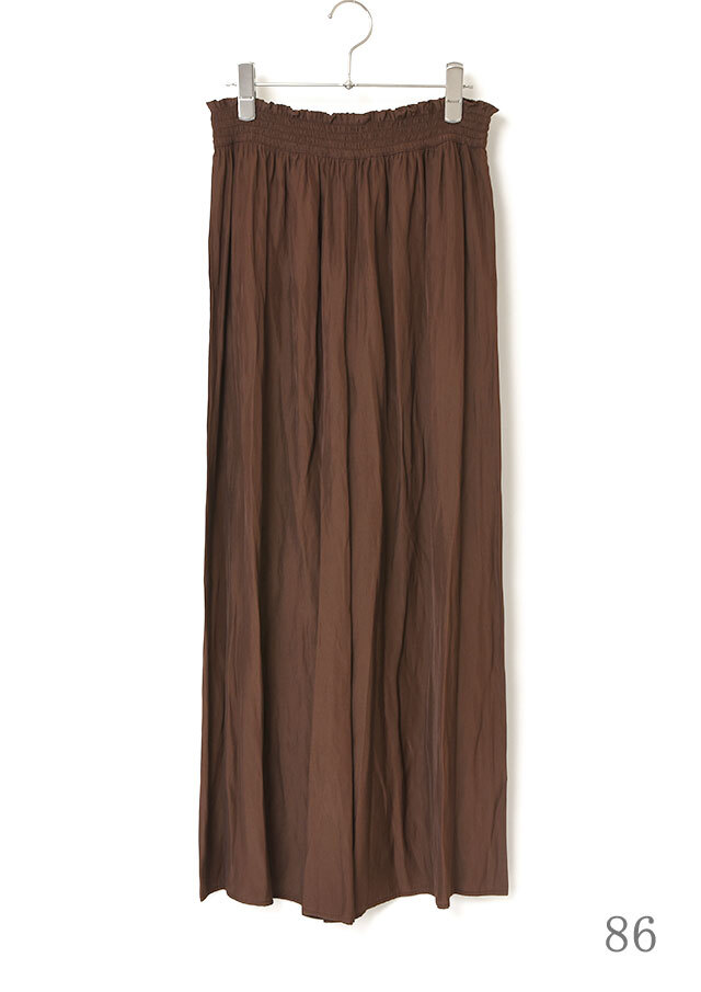 ちのページ 割繊デシンギャザーパンツ